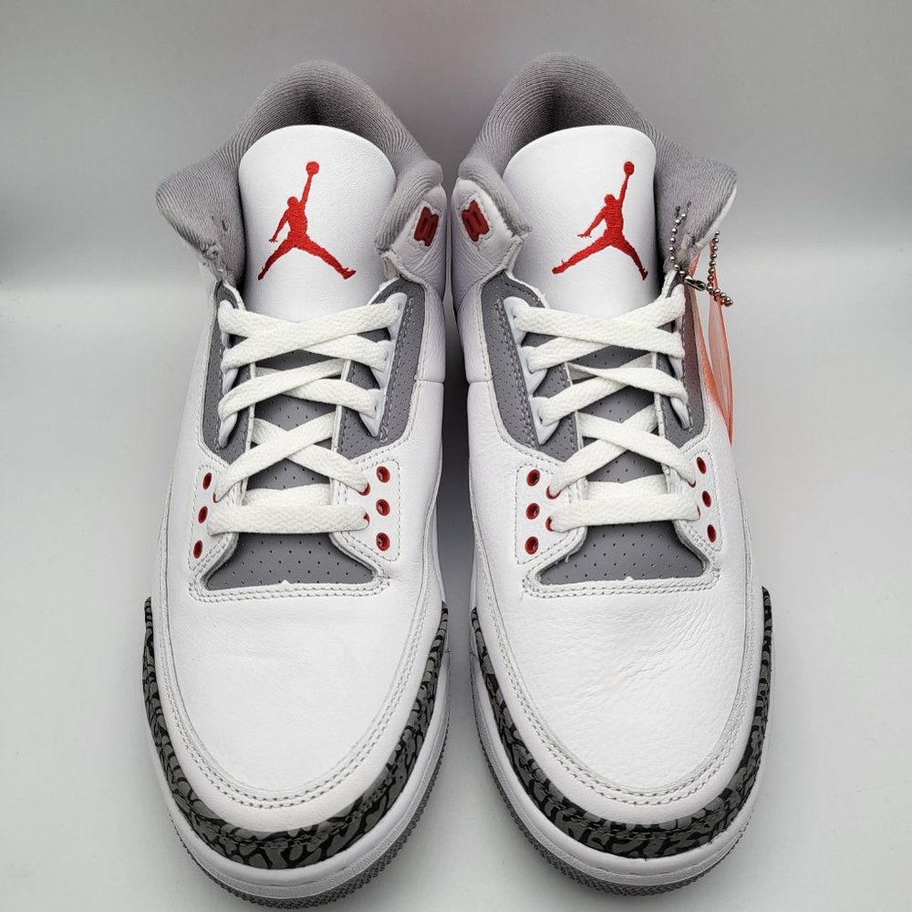 NEW Men's Sz 10 Jordan 3 Retro "Fire Red" Shoes - DN3707-160 - Picture 3 of 10